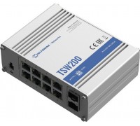 Switch Teltonika Teltonika Ethernet Switch TSW200 10/100/1000 Mbps (RJ-45), Unmanaged, Desktop, Ethernet LAN (RJ-45) ports 8