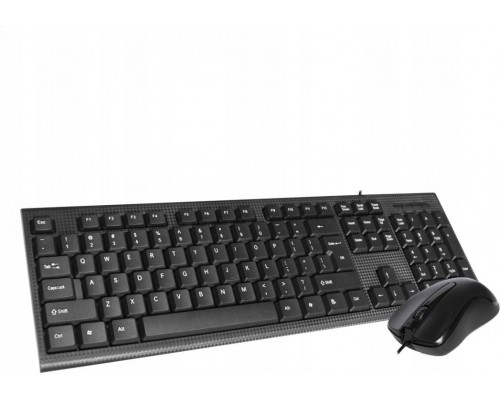 Omega OMEGA KEYBOARD US MOUSE SET OKM-09 ZESTAW PRZEWODOWY KLAWIATURA MYSZ USB BLACK [45545]