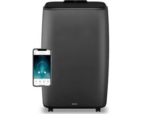 Duux Smart Mobile Air Conditioner North Number of speeds 3, Gray/Black, 12000 BTU/h
