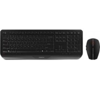 Cherry CHERRY Desktop GENTIX [EU/US] WL black US-Englisch mit EURO Symbol klawiatura Dołączona myszka RF Wireless Black
