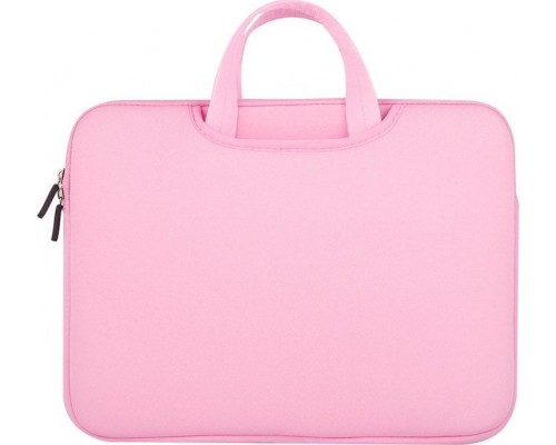 Hurtel Uniwersalne etui torba na laptopa 15,6'' tablet organizer na komputer różowy