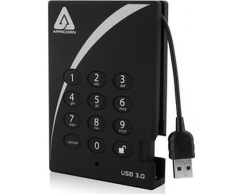 SSD Apricorn HDD ext. 2,5 1TB Apricorn Aegis Fortr. - A25-3PL256-1000F