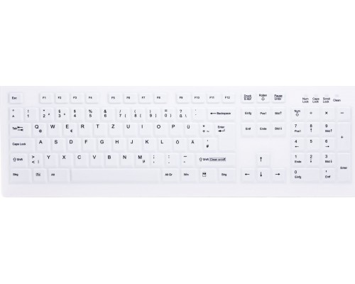 Cherry CHERRY AK-C8100F-FUS-W/GE klawiatura RF Wireless QWERTZ Niemiecki Biały