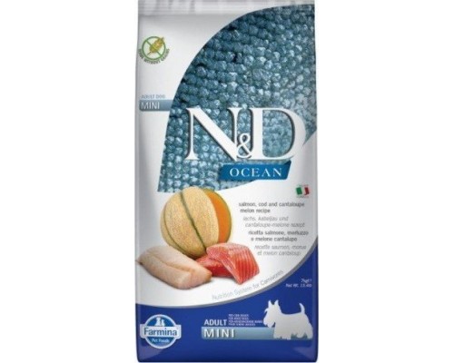 Farmina FARMINA N&D OCEAN DOG SALMON,COD&CANTALOUPE MELON ADULT MINI 7kg