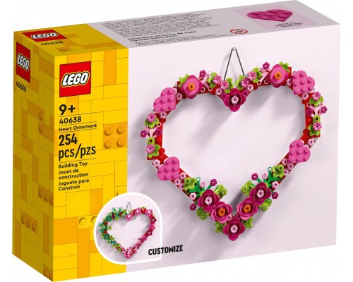 Ekskluzīvs LEGO sirds formas rotājums (40638)