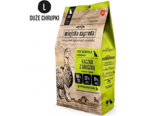 Wiejska Zagroda Duck z gruszką (dorosły) chrupki L 9kg