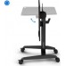 Gaming galds SENSE7 biurko mobilne Black 70 cmx52 cm czarny