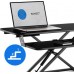 Gaming galds SENSE7 konwerter biurowy Black 81 cmx40 cm