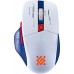 Defender bezprzewodowa Defender TISA GM-126 optyczna 1600dpi 2.4 GHz + Bluetooth biało-niebieska RGB AKUMULATOR 6 przycisków Gaming