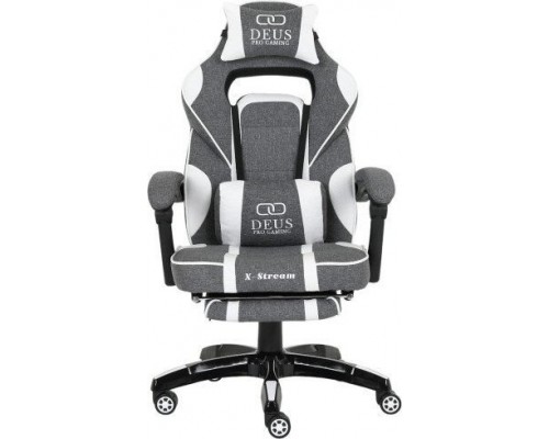 Zenga with footrest DEUS X-Stream White-Grey z tkaniny