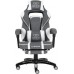 Zenga with footrest DEUS X-Stream White-Grey z tkaniny