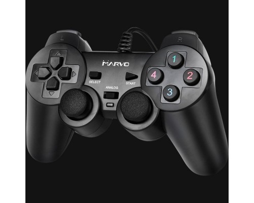 Pad Marvo Gamepad Marvo GT-006, 15przycisk, USB, black, wibrujący