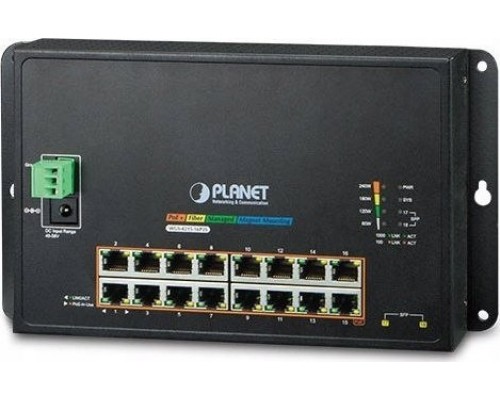 Switch Planet PLANET WGS-4215-16P2S    L2 Gigabit Ethernet (10/100/1000) Support PoE Black