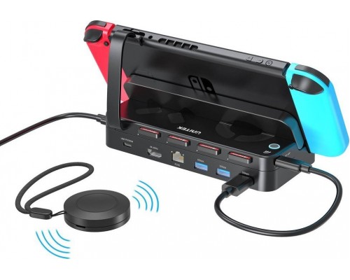 Unitek Unitek Station forkująca for Nintenfor Switch, PD 100W, HDMI 4K, RJ-45, cwith ytnik kart