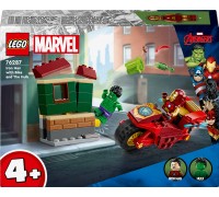 LEGO Marvel Железный человек с мотоциклом и Халком (76287)