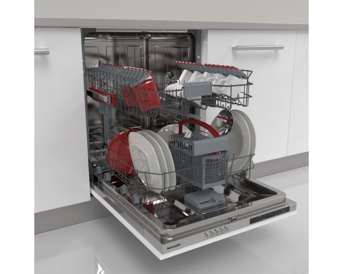 Sharp Sharp Geschirrspüler QW-NI14I47DX-DE  Vollint.  60  wh  D