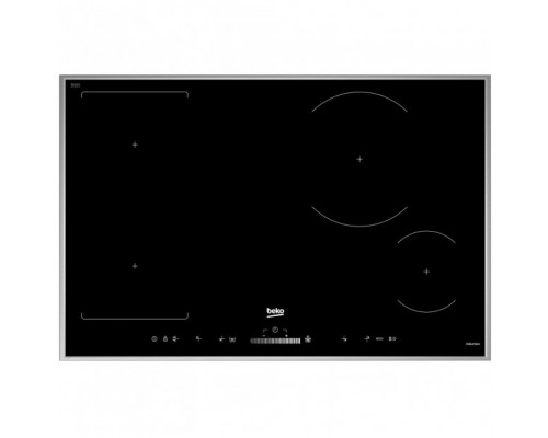 Beko BEKO HII 84500 FHTX, self-sufficient hob (black/silver, 80 cm)
