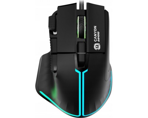 Canyon CANYON gamingowa Fortnax GM-636 RGB 9 Przycisków Czarna