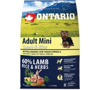 ONTARIO Ontario Adult Mini su ėriena ir ryžiais 2,25kg