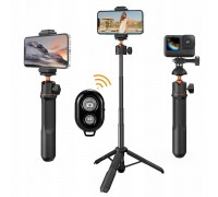 Selfie nūjiņa Kf Pašportreta nūja Statīvs 60cm 4w1 Telefonam Viedtālrunim 1/4 Gopro + Pults / Kf09.135