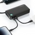 Usams USAMS With retractable cable USB-C Retractable 10000 mAh PD 20W Fast Charge XY Series Black/black 10KCD22401(US-CD224)