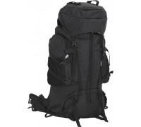 vidaXL Plecak turystyczny, black, 100 L, tkanina Oxford