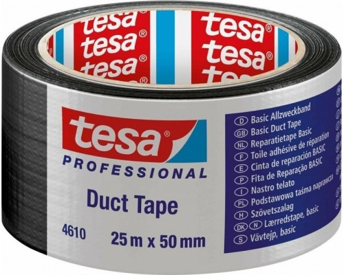 Tesa Tesa Gewebekleb. 25m x 50mm schwarz 04610