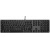 LMP Large Font USB Keyboard 110 keys wired USB keyboard with 2x USB and aluminum upper cover - Italian - space gray