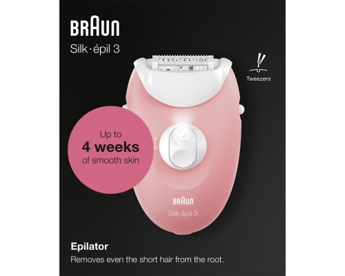 Braun Silk-épil 3-176 Pink-White