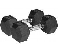 Rebel ‎‎Dumbbells RBA-2325 gumowane 2 x 9 kg
