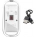 Manhattan MANHATTAN Funkmaus USB-A 4Tasten RGB LED weiß transparent
