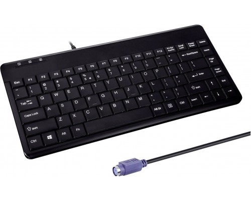 Perixx Perixx PERIBOARD-409 P, DE, Mini keyboard PS/2, black
