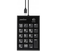 Perixx PERIPAD-202C, numeric keypad cable ports USB-C with 2x USB 2.0 Hub (USB-A)
