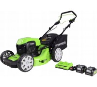   Greenworks 2x24V  46cm G24X2LM46SPK4X  Charger Dual + 2 Battery 4Ah