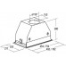 Cata CATA | Hood | GC DUAL A 75 XGWH | Canopy | Energy efficiency class A | Plotis 79.2 cm | 820 m³/h | Touch control | LED | Baltas glass