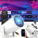 Retoo PROJEKTOR RZUTNIK WIFI ANDROID PRZENOŚNY OBROTOWY SMART 4K GŁOŚNIK BLUETOOTH