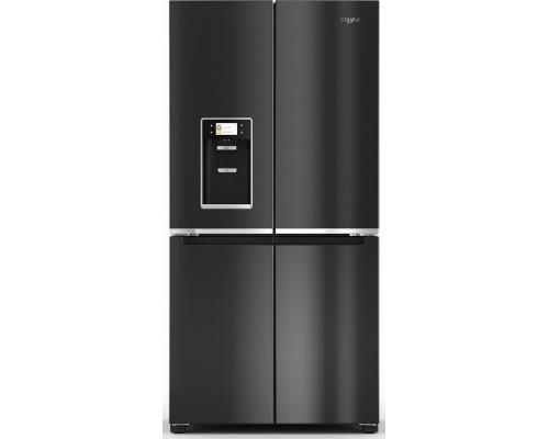 Whirlpool Whirlpool Refrigerator | WQ9I FO2BX EF | Energy efficiency class E | Free standing | Side by side | Height 187.6 cm | No Frost system | Fridge net capacity 355 L | Freezer net capacity 237 L | Display | 41 dB | Black