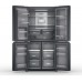 Whirlpool Whirlpool Refrigerator | WQ9I FO2BX EF | Energy efficiency class E | Free standing | Side by side | Height 187.6 cm | No Frost system | Fridge net capacity 355 L | Freezer net capacity 237 L | Display | 41 dB | Black