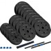 Rebel ML Dumbbells bituminous adjustable z łącznikiem 2x20kg, REBEL ACTIVE