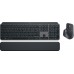 Logitech Logitech MX Keys S Combo klawiatura Dołączona myszka Biuro RF Wireless + Bluetooth Portugalski Grafitowy