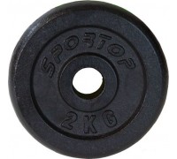 Sportop load black cast iron 2 kg fi28