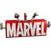 Marvel logotips MARVEL ar minifigūrām (76313)