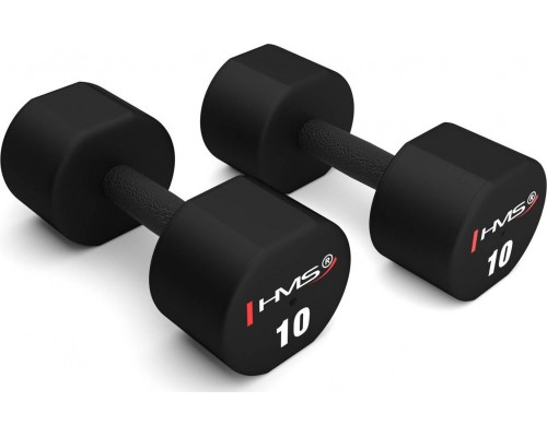 HMS Dumbbells HPT10 poliuretanowe 2 x 10 kg
