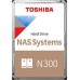 Dysk Toshiba N300 MN10ADA10TS 10TB 3,5'' 7200 512MB SATA III NAS BULK