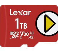SD  Lexar PLAY MicroSDXC 1 TB Class 10 UHS-I/U1 A2 V30 (LMSPLAY001T-BNSNG)