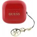 TWS Guess Glossy Effect Printed Classic Logo & Charm Red Headphones