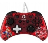 PDP Rock Candy: Mario Punch Red, Translucent USB Gamepad Analog / Digital Nintendo Switch,