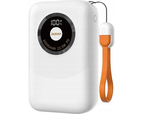 Dudao K21 Mini 10000mAh 22.5W USB-A / USB-C - beżowy