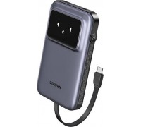 Ugreen 10000mAh Ugreen Uno PB511, 30W, wbudowany kabel USB-C (Grey)