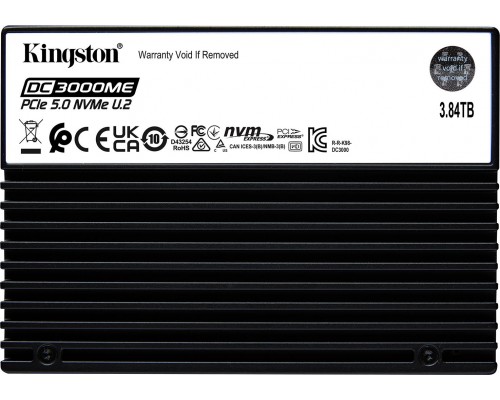 KINGSTON 3.84TB DC3000ME U.2 PCIe 5.0 NVMe TCG Opal Enterprise SSD
